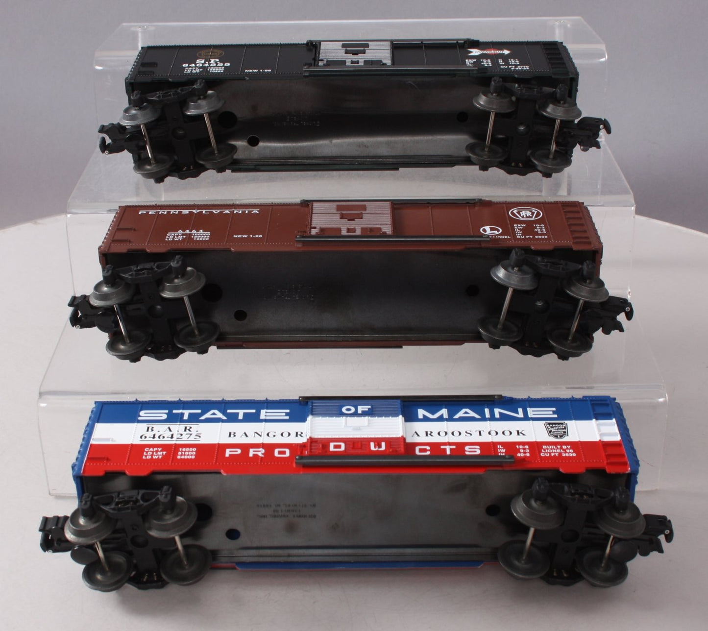 Lionel 6-19272 O Gauge 6464 Boxcars Series 3-Car Set #4 LN/Box
