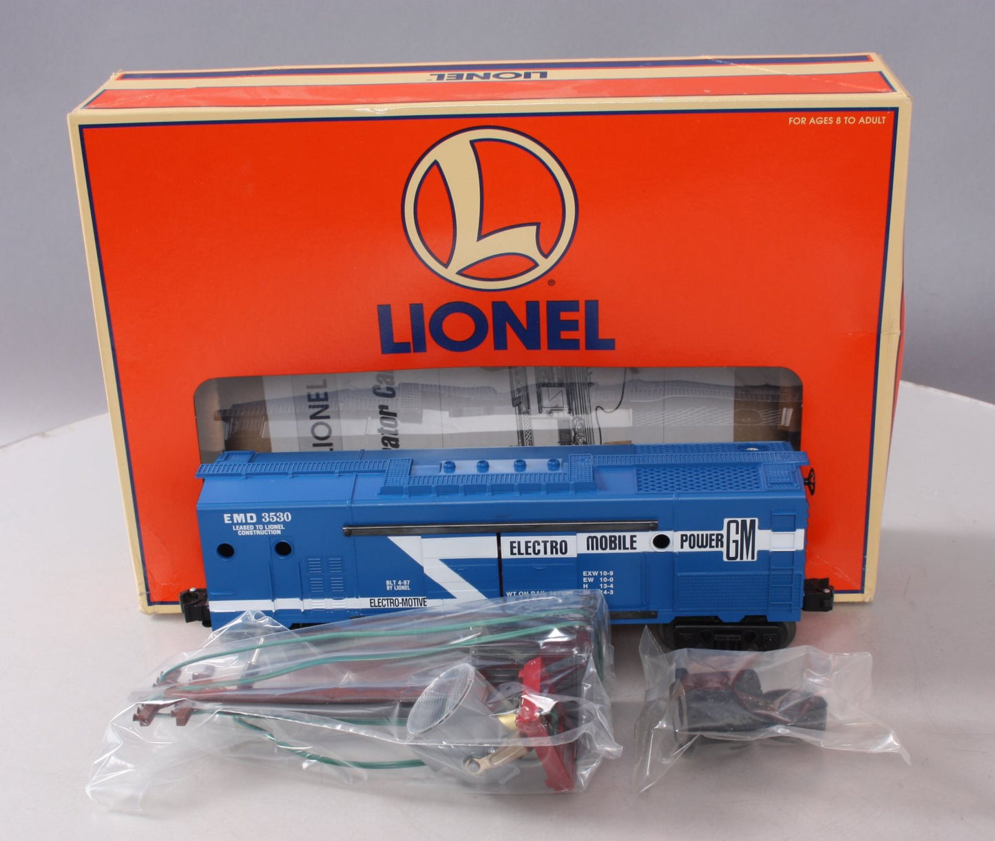 Lionel 6-19831 O Gauge GM Operating Generator Car with Searchlight LN/Box