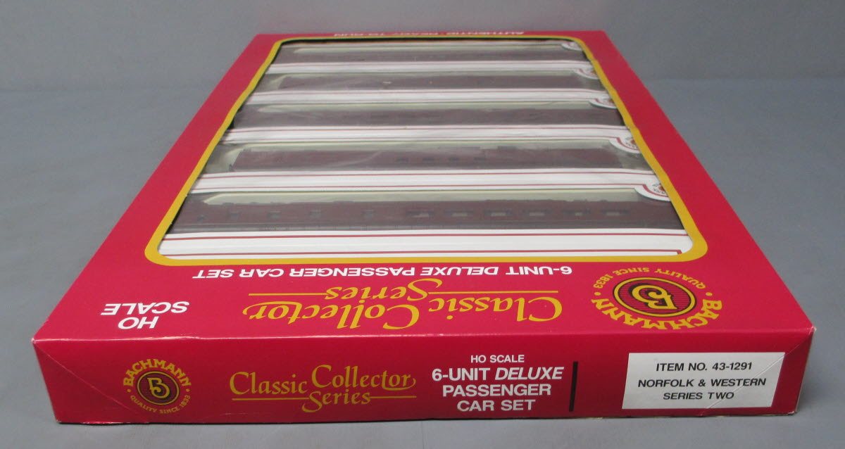 Bachmann 43-1291 HO Scale Norfolk & Western Passenger Train Set LN/Box