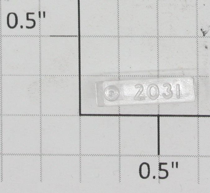 Lionel 2031-6 Right Hand Clear Raised Number Marker Lens/Number Board