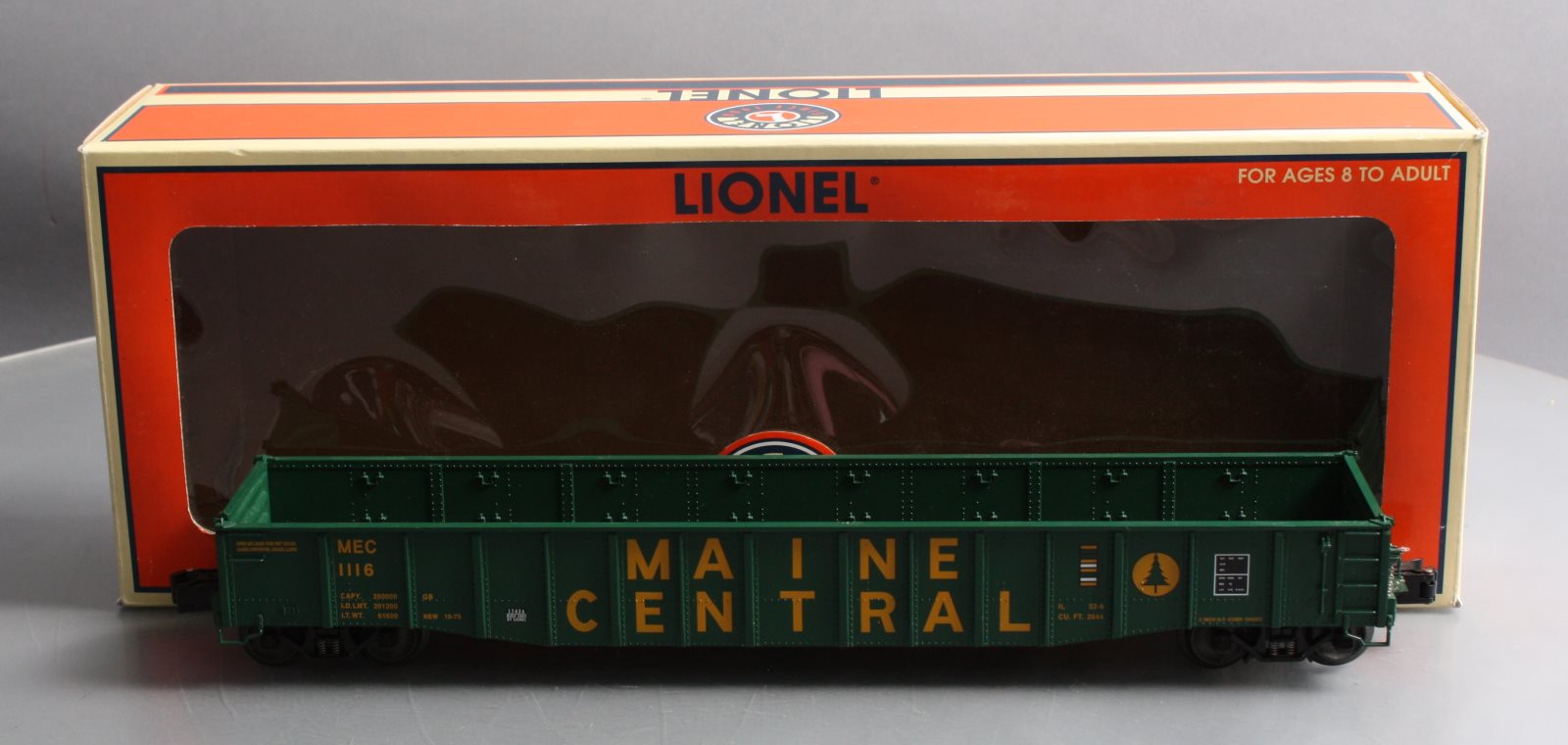 Lionel 6-17426 O Gauge Maine Central PS-5 Gondola #1116 (3-Rail) LN/Box