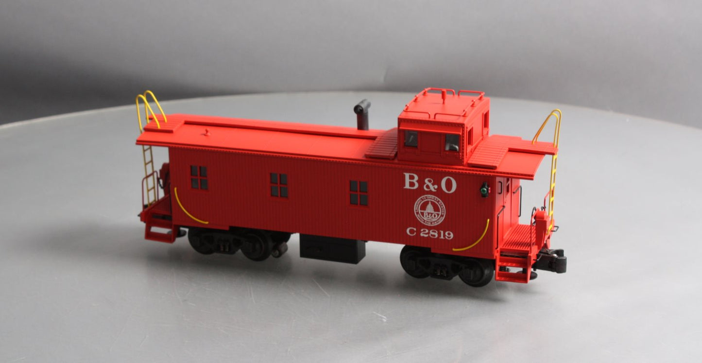 K-Line K616-1091 O Gauge B&O Off-Center Cupola Wood-Sided Smoking Caboose LN/Box
