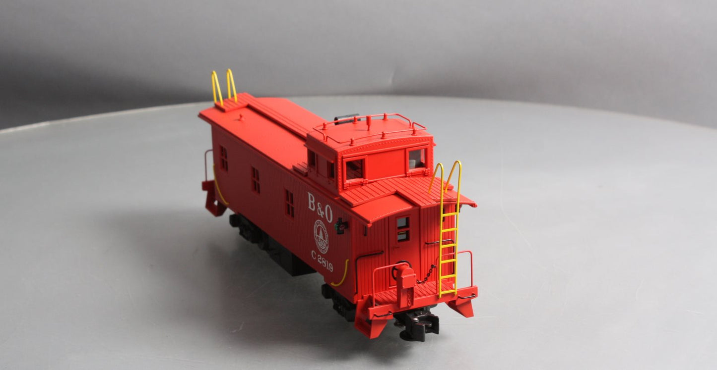 K-Line K616-1091 O Gauge B&O Off-Center Cupola Wood-Sided Smoking Caboose LN/Box