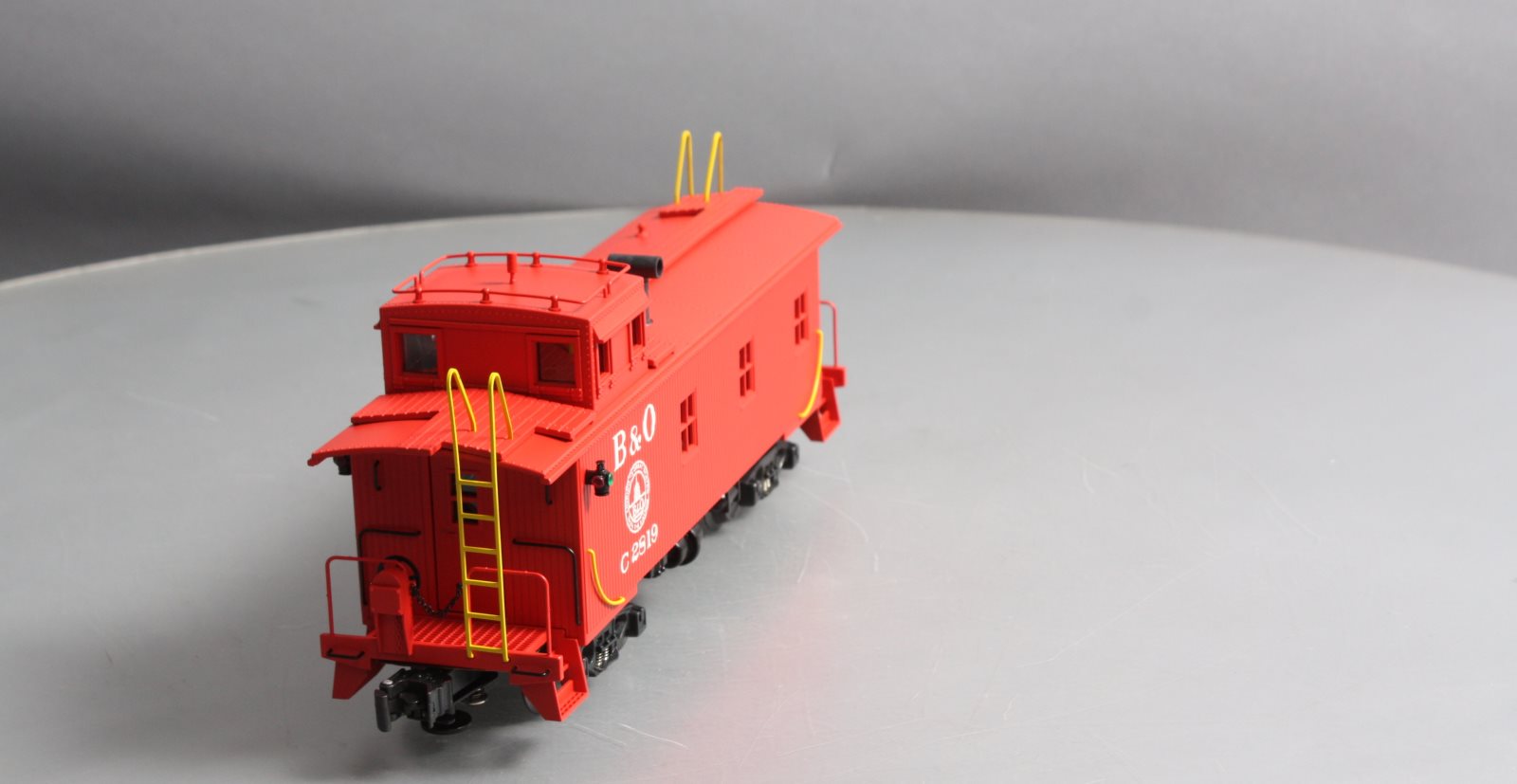 K-Line K616-1091 O Gauge B&O Off-Center Cupola Wood-Sided Smoking Caboose LN/Box