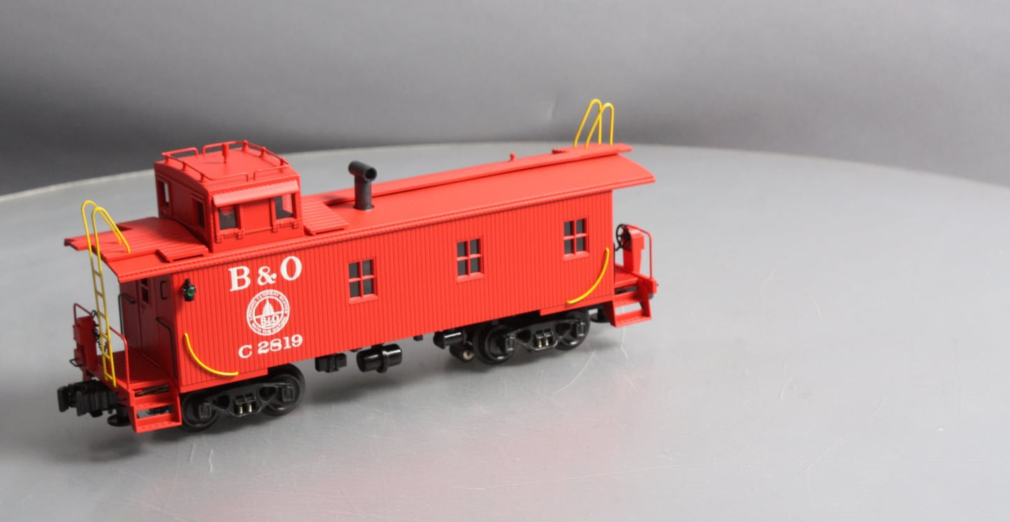 K-Line K616-1091 O Gauge B&O Off-Center Cupola Wood-Sided Smoking Caboose LN/Box