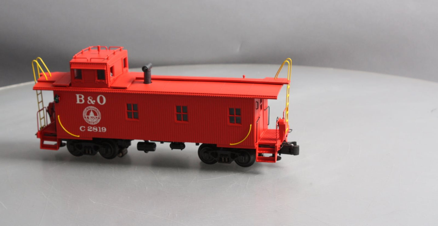 K-Line K616-1091 O Gauge B&O Off-Center Cupola Wood-Sided Smoking Caboose LN/Box
