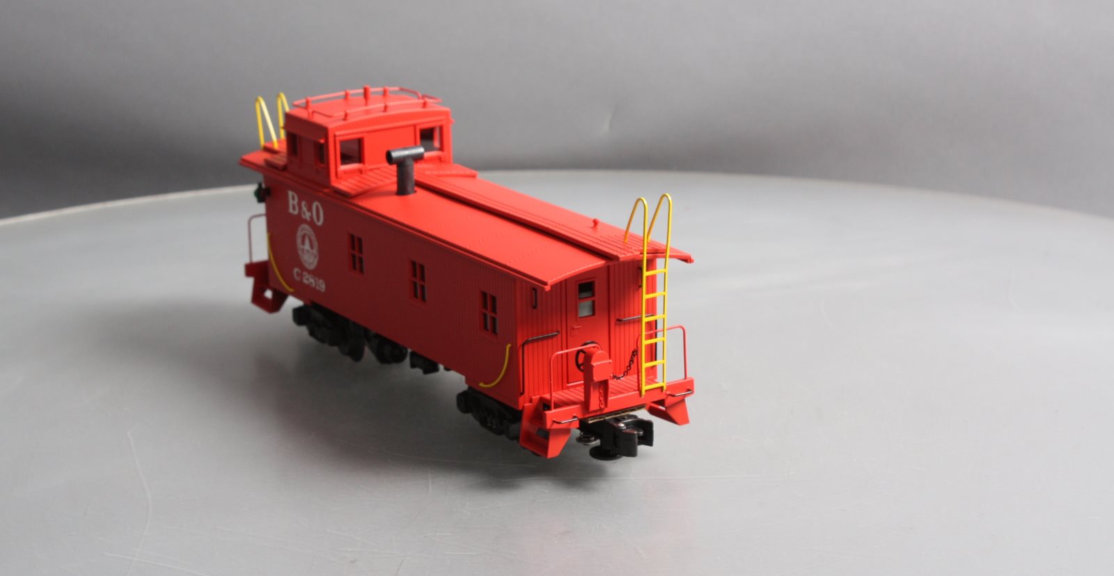 K-Line K616-1091 O Gauge B&O Off-Center Cupola Wood-Sided Smoking Caboose LN/Box