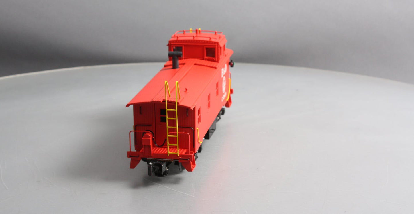 K-Line K616-1091 O Gauge B&O Off-Center Cupola Wood-Sided Smoking Caboose LN/Box