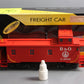 K-Line K616-1091 O Gauge B&O Off-Center Cupola Wood-Sided Smoking Caboose LN/Box