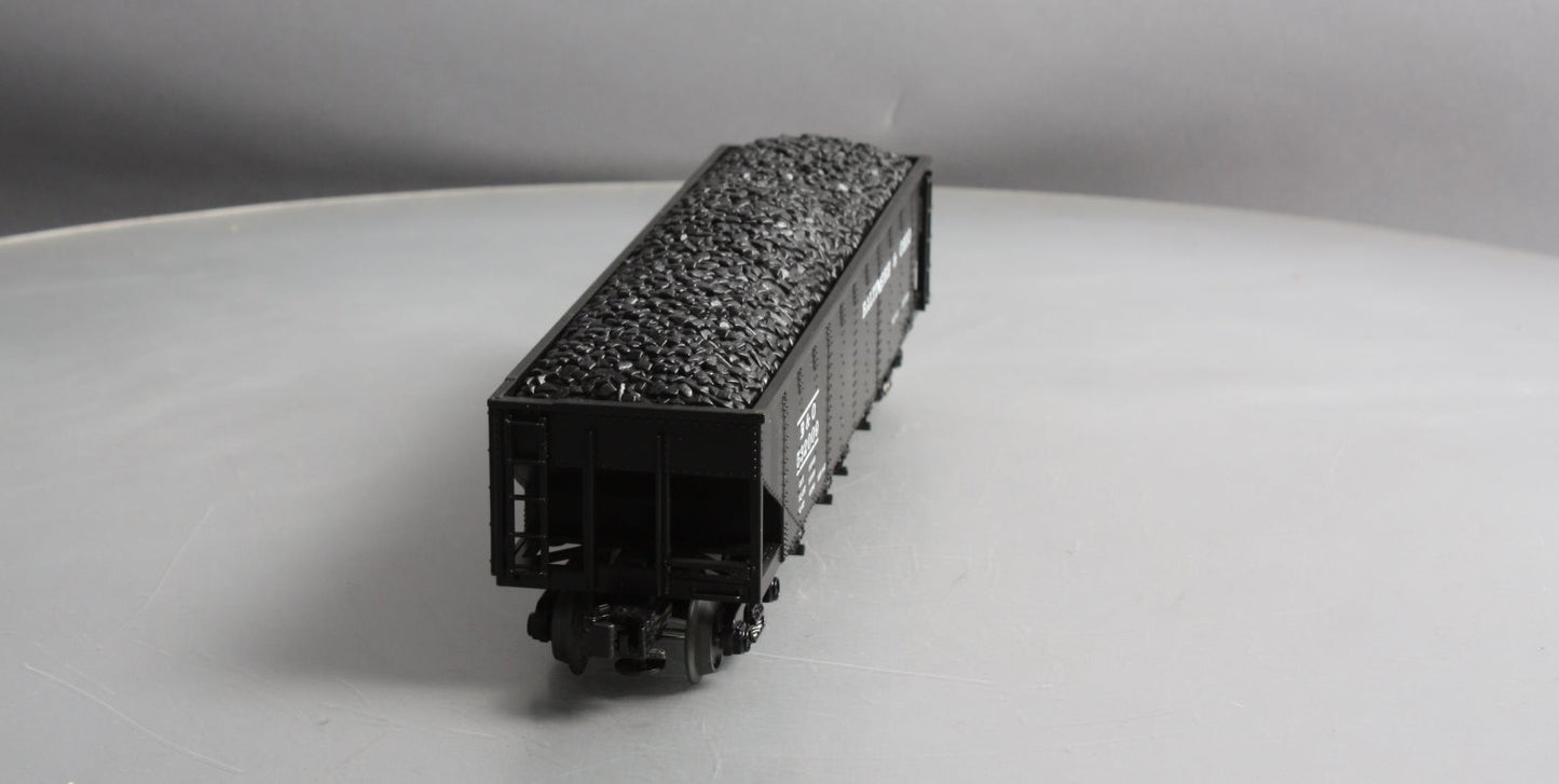 MTH 30-8001 O Baltimore & Ohio Die-Cast 4-Bay Hopper with Coal Load NIB