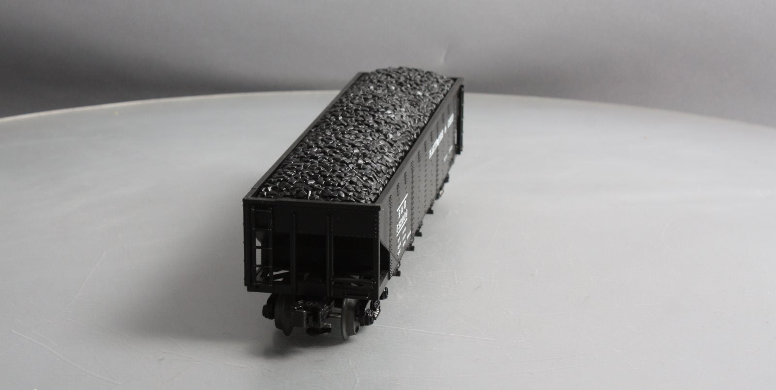 MTH 30-8001 O Baltimore & Ohio Die-Cast 4-Bay Hopper with Coal Load NIB