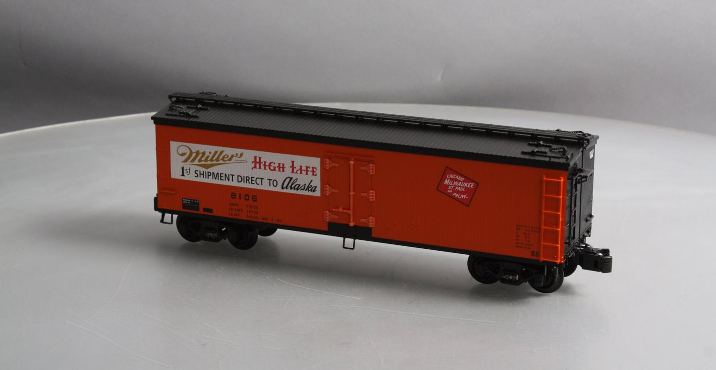 K-Line K742-6405 O Gauge Miller Woodside Reefer Car w/Billboard #8106 NIB
