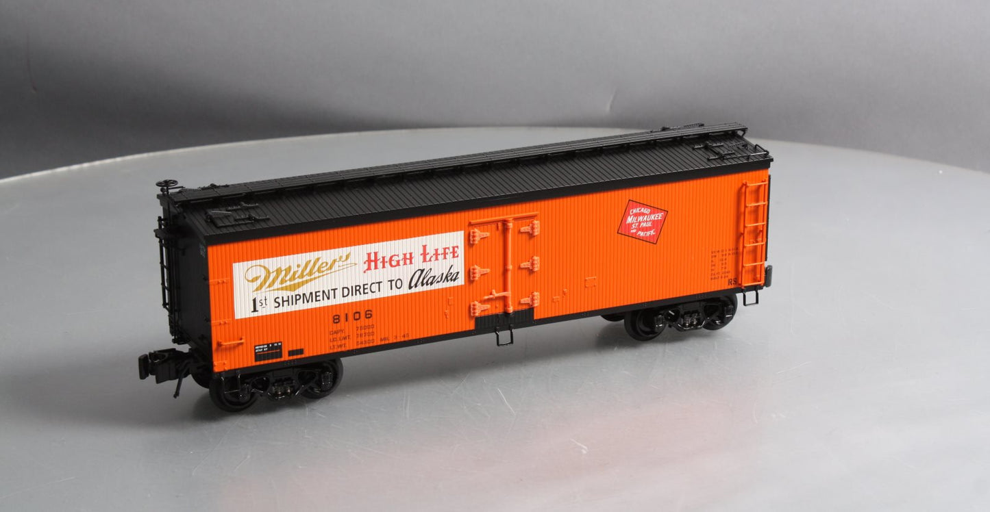 K-Line K742-6405 O Gauge Miller Woodside Reefer Car w/Billboard #8106 NIB