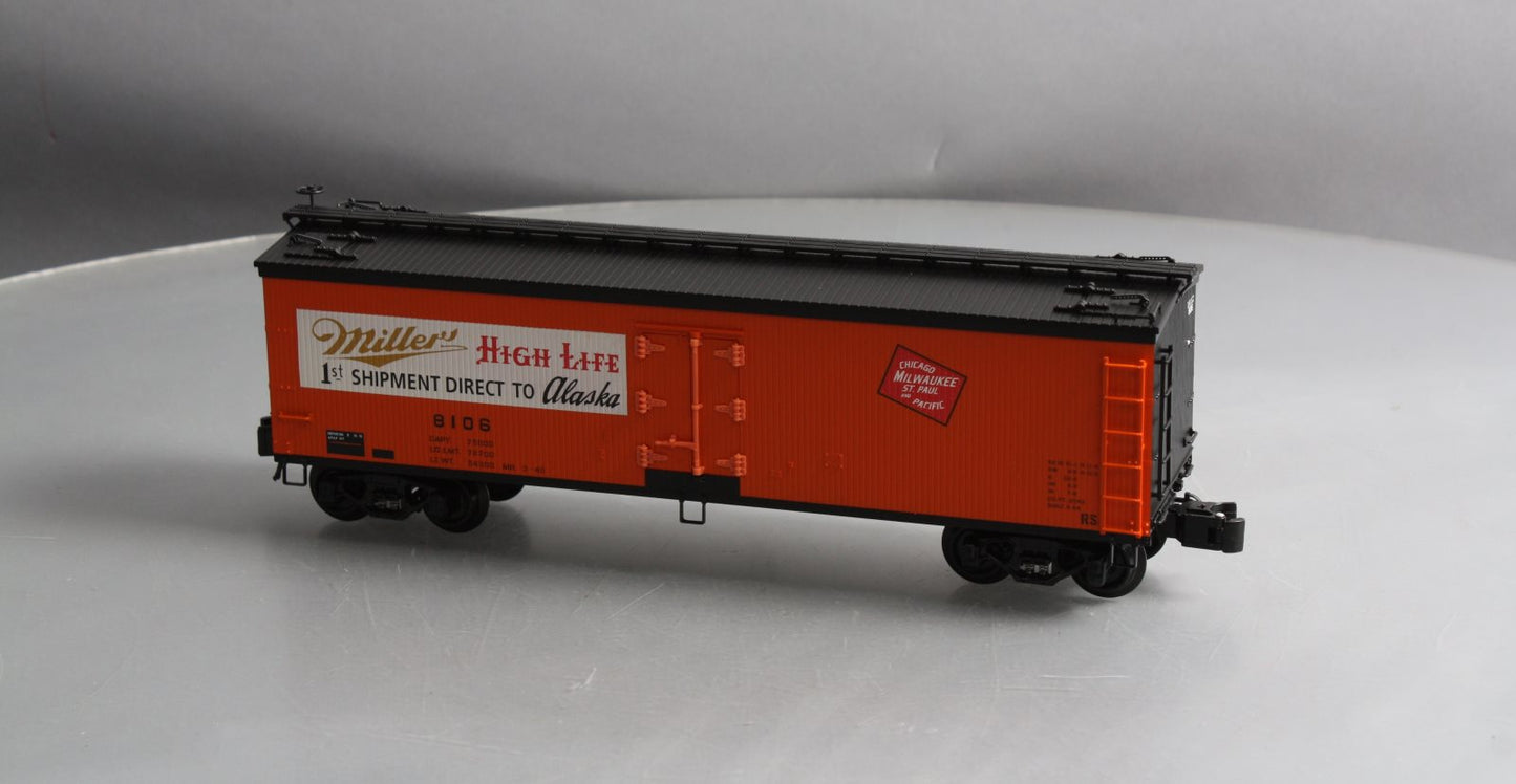 K-Line K742-6405 O Gauge Miller Woodside Reefer Car w/Billboard #8106 NIB