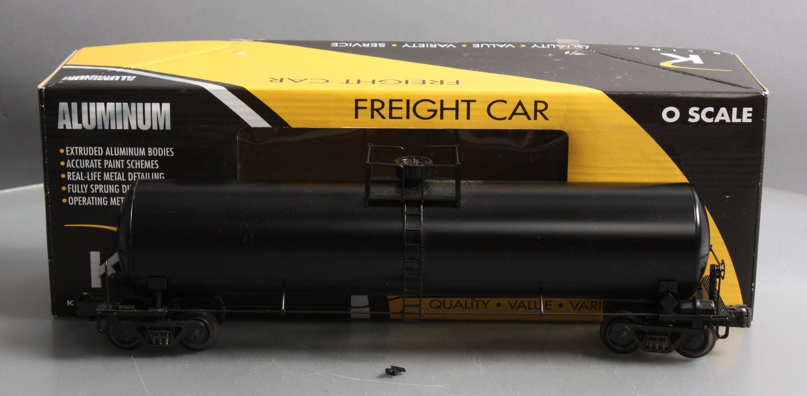 K-Line K6334-0002 O Gauge Undecorated Aluminum Tank Car LN/Box