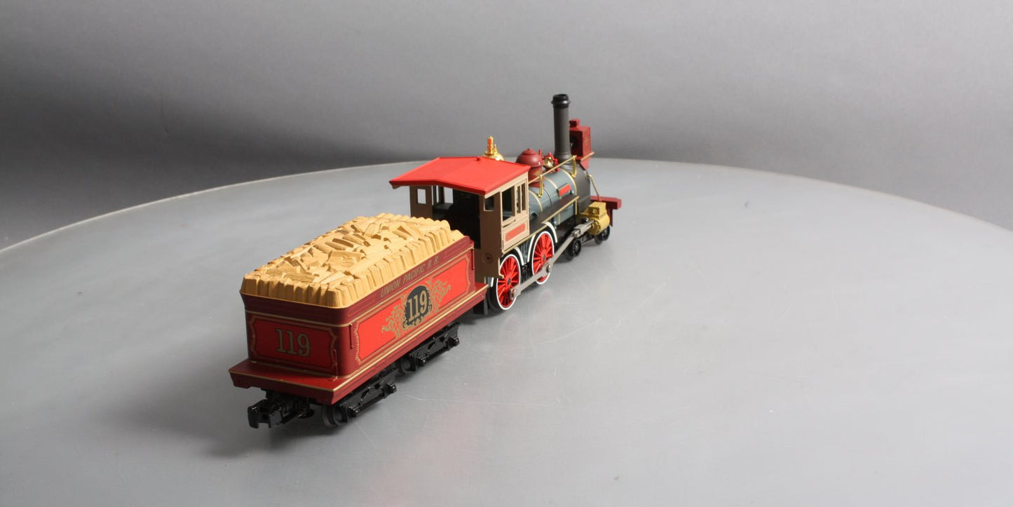 MTH 30-1672-1 O-27 UP 4-4-0 General Steam Locomotive w/PS3 #119