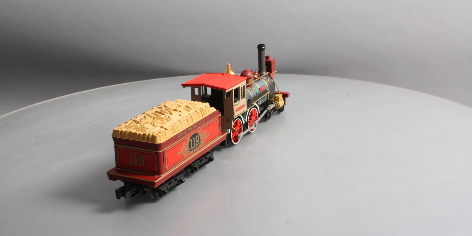 MTH 30-1672-1 O-27 UP 4-4-0 General Steam Locomotive w/PS3 #119