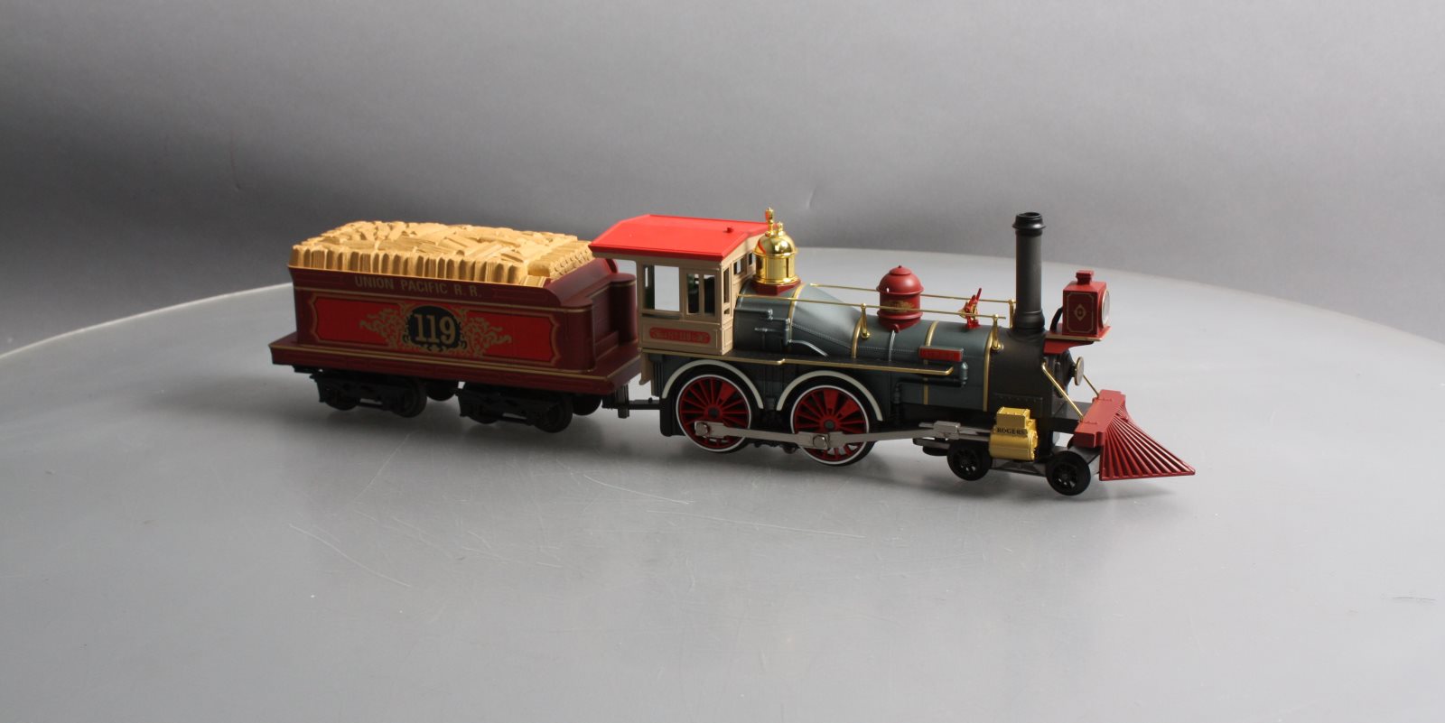 MTH 30-1672-1 O-27 UP 4-4-0 General Steam Locomotive w/PS3 #119