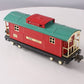 MTH 10-1042 O Gauge 817 Red & Peacock Roof Caboose w/ Brass Trim LN/Box