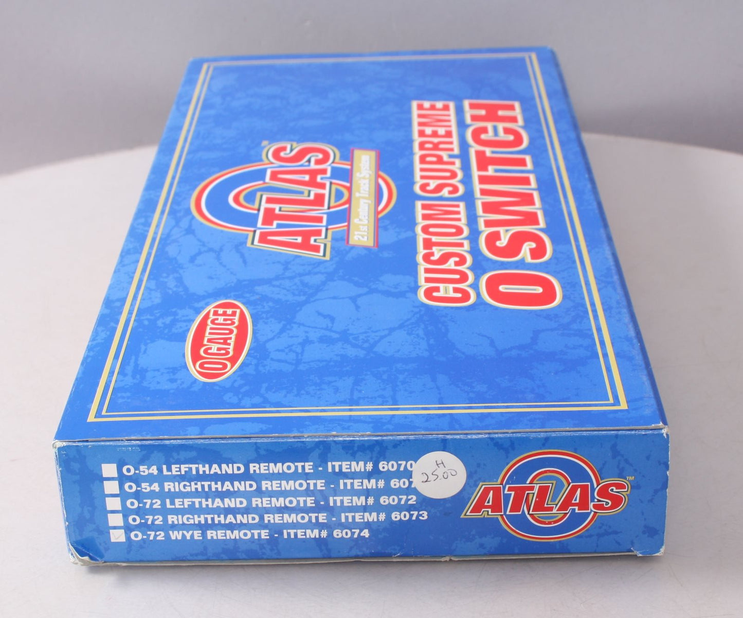 Atlas 6074 O Gauge Nickel Silver O-72 Wye Remote Switch Turnout LN/Box
