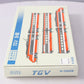 Kato 10-091 N Scale TGV Electric Train 6-Car Set LN/Box