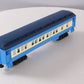 Lionel 1927700 O Gauge Blue Comet Coach