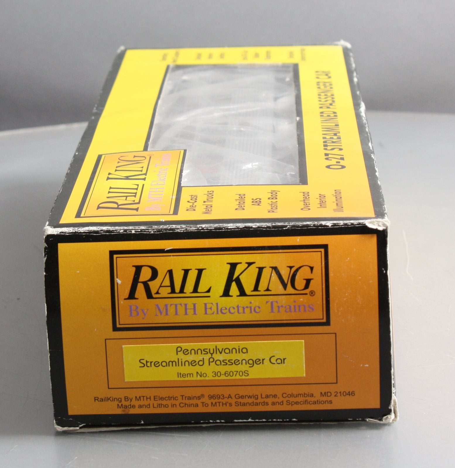 MTH 30-6070S O Pennsylvania Streamlined Passenger Car #4008 LN/Box