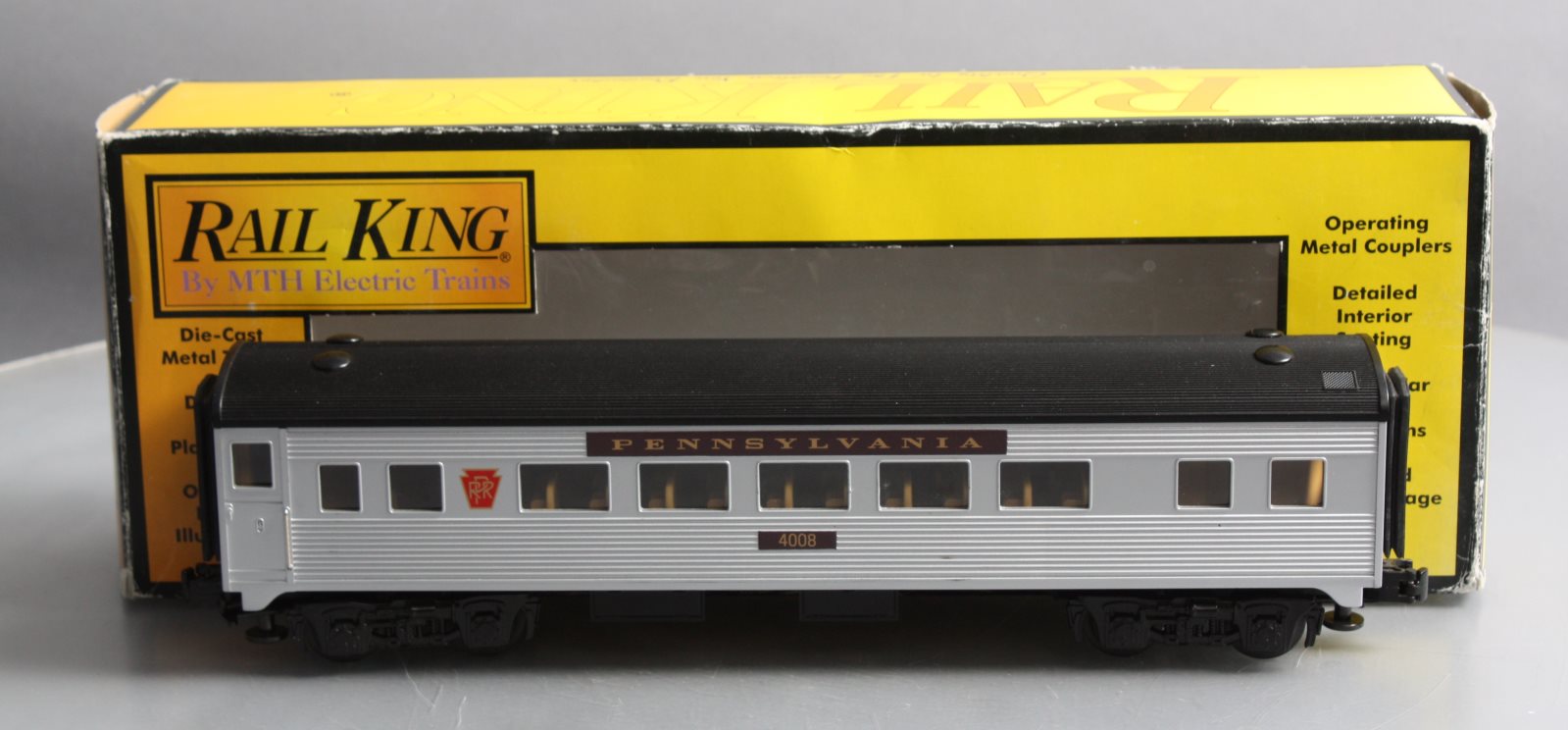 MTH 30-6070S O Pennsylvania Streamlined Passenger Car #4008 LN/Box
