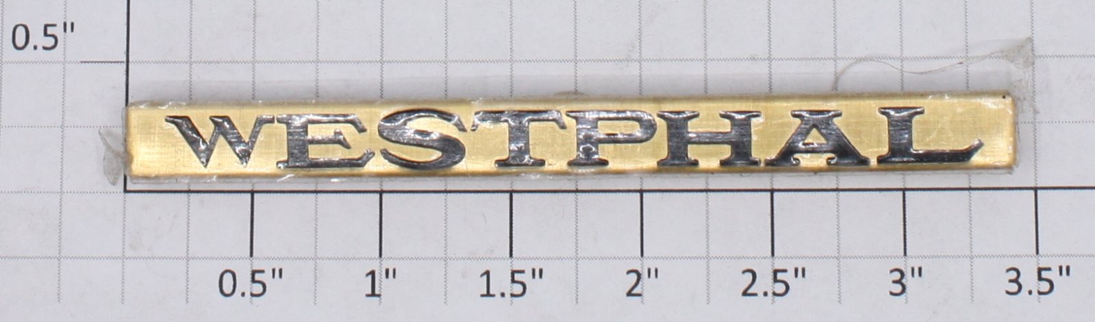 Lionel 421-2 Brass Westphal Blue Comet Nameplate with Tabs