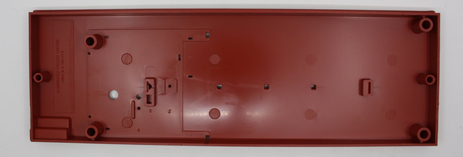 Lionel 256-3 Red/Brown Illuminated Freight Station Platform Base