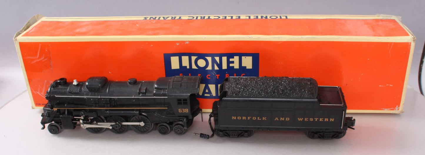 Lionel 6-18638 Norfolk & Western 2-6-4 Steam Loco & Tender #638 EX/Box
