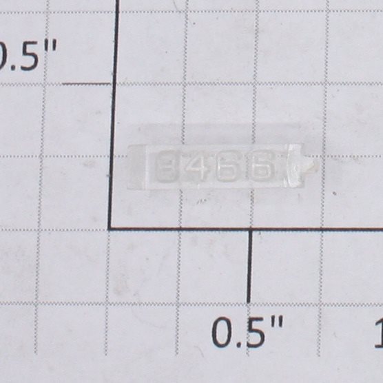 Lionel 8466-6 Right Hand Clear Raised Number Marker Lens/Number Board