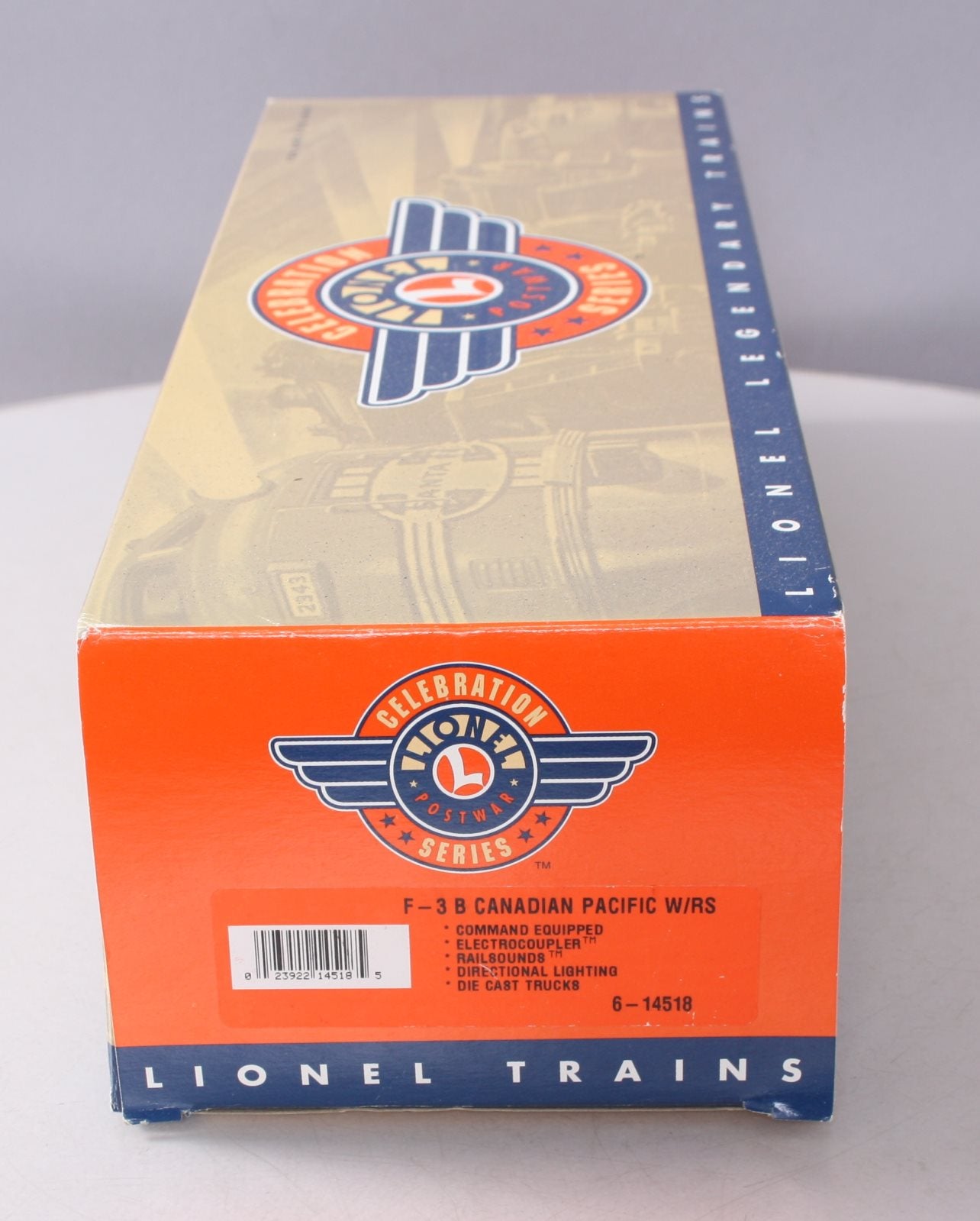 Lionel 6-14518 O CP F3 B-Unit Non-Powered Diesel Locomotive w/ Railsounds #2373C LN/Box