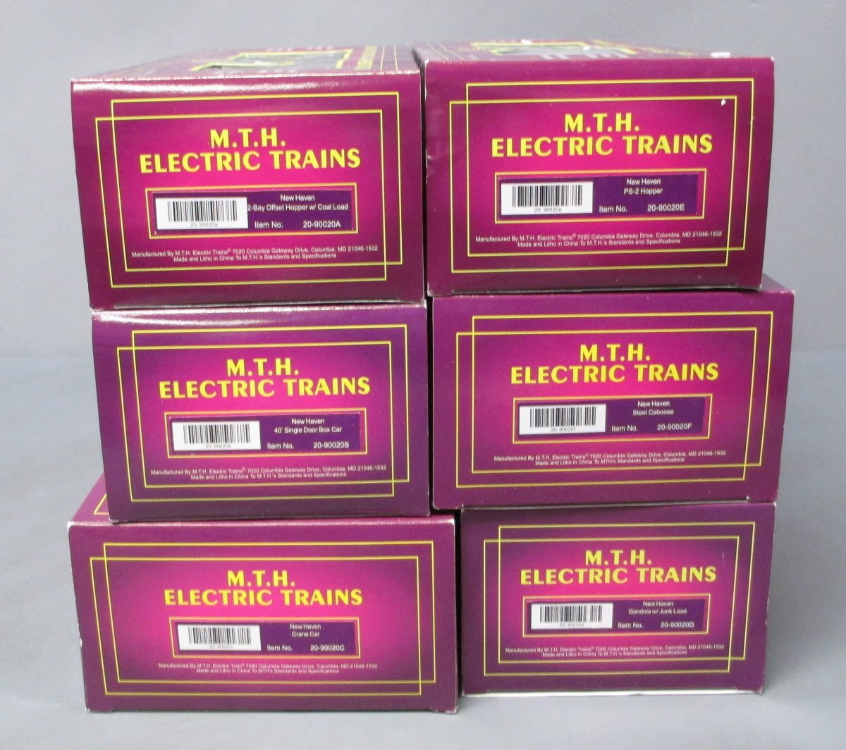 MTH 20-90020 O New Haven Premier Freight Car Set (Set of 6) LN/Box
