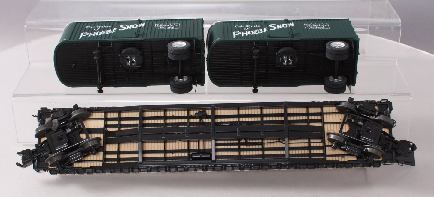 Lionel 6-27563 O Gauge Lackawanna Flatcar with Piggyback #16540