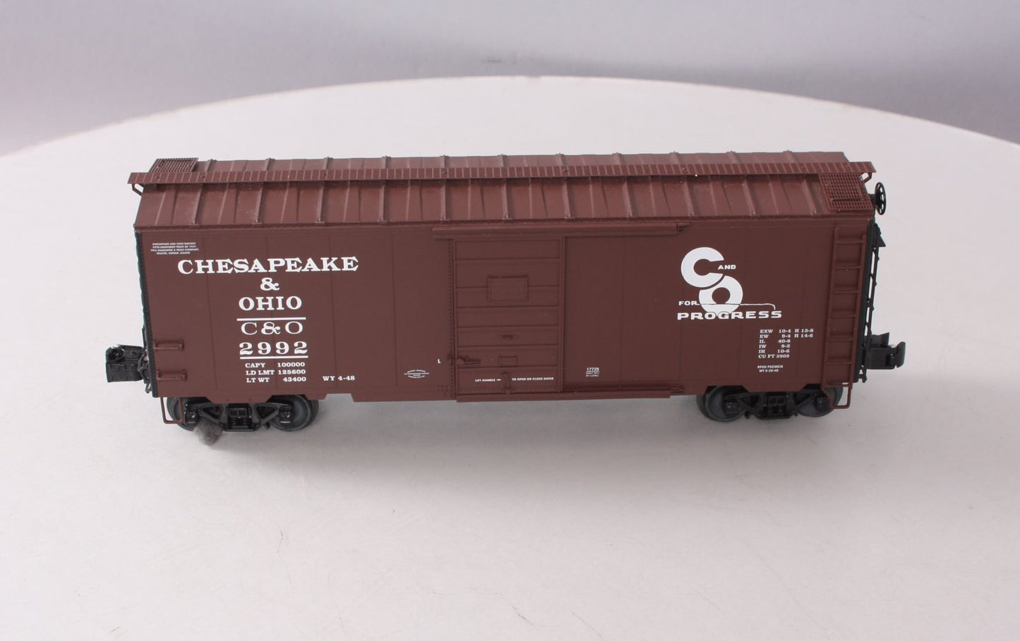 Lionel 6-17729 O Gauge Chesapeake & Ohio PS-1 Boxcar #2992