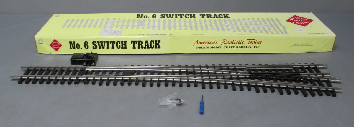 Aristo-Craft 20330 G #6 Stainless Steel Right Hand Switch Turnout LN/Box