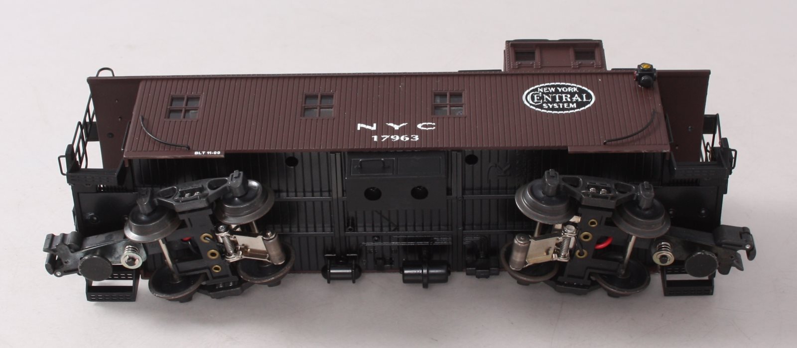 K-Line K616-1751 O Gauge New York Central Woodside Cupola Caboose #17963 w/Smoke EX/Box