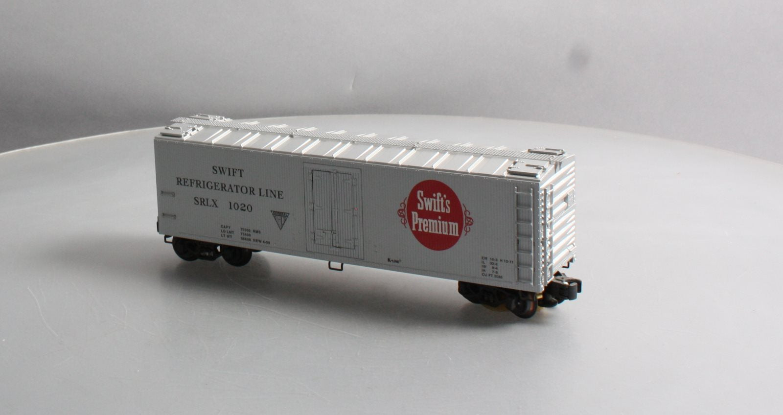 K-Line K762-8011 O Gauge Swift Refrigerator Line Box Car #1020 LN/Box