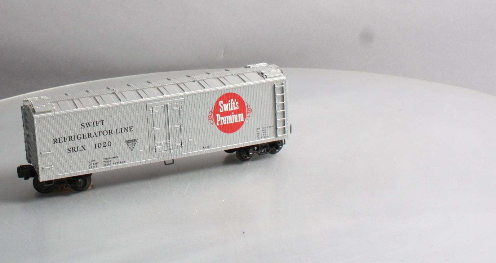 K-Line K762-8011 O Gauge Swift Refrigerator Line Box Car #1020 LN/Box