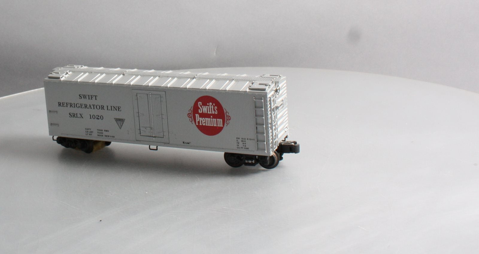 K-Line K762-8011 O Gauge Swift Refrigerator Line Box Car #1020 LN/Box