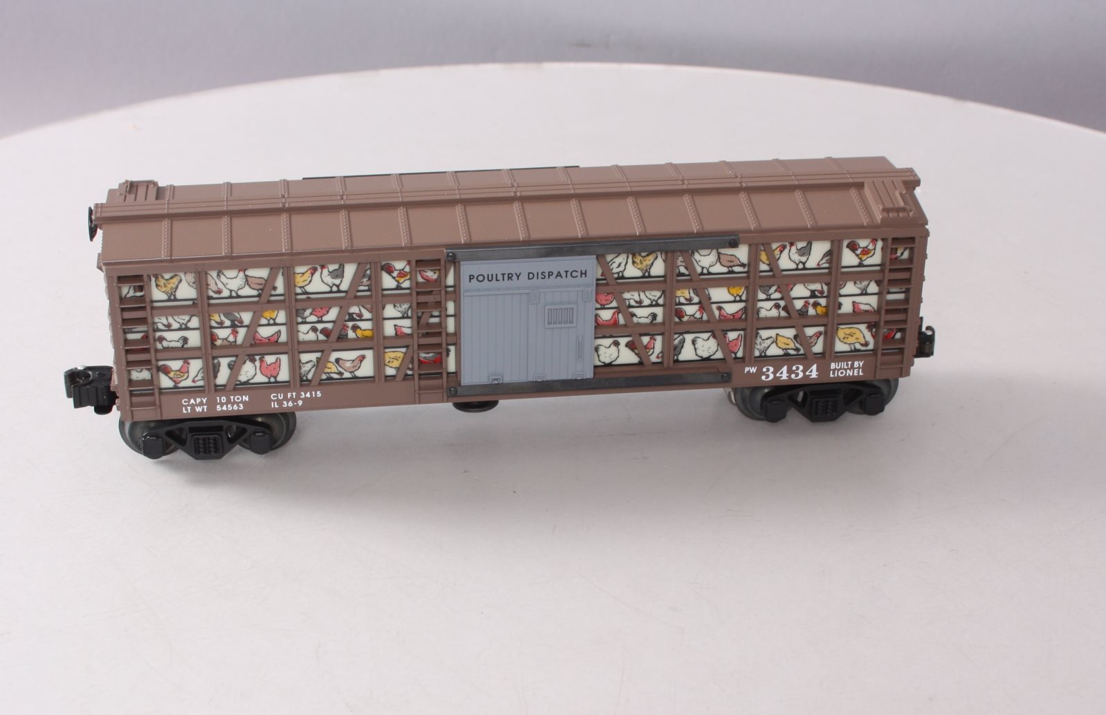 Lionel 6-19867 O Gauge PWC Operating Poultry Dispatch Car #3434 LN/Box