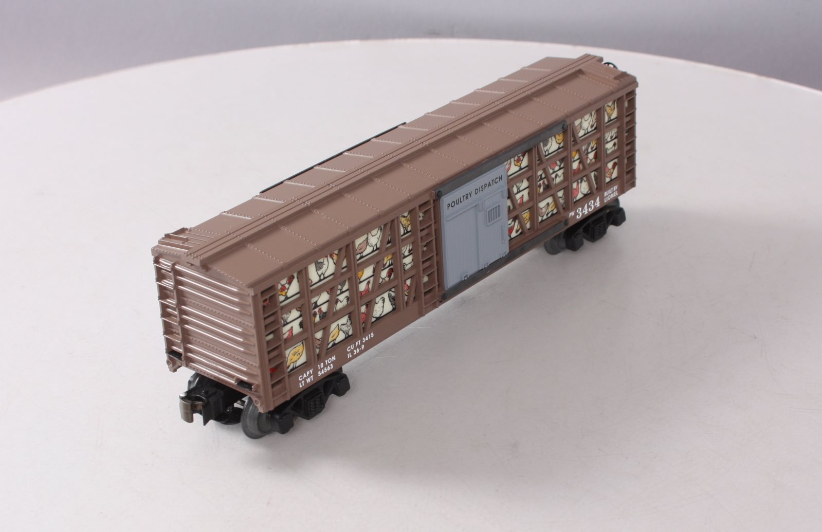 Lionel 6-19867 O Gauge PWC Operating Poultry Dispatch Car #3434 NIB