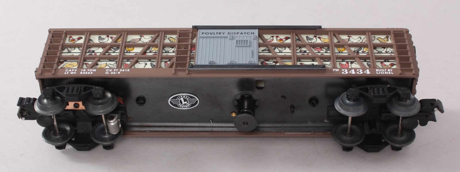 Lionel 6-19867 O Gauge PWC Operating Poultry Dispatch Car #3434 LN/Box