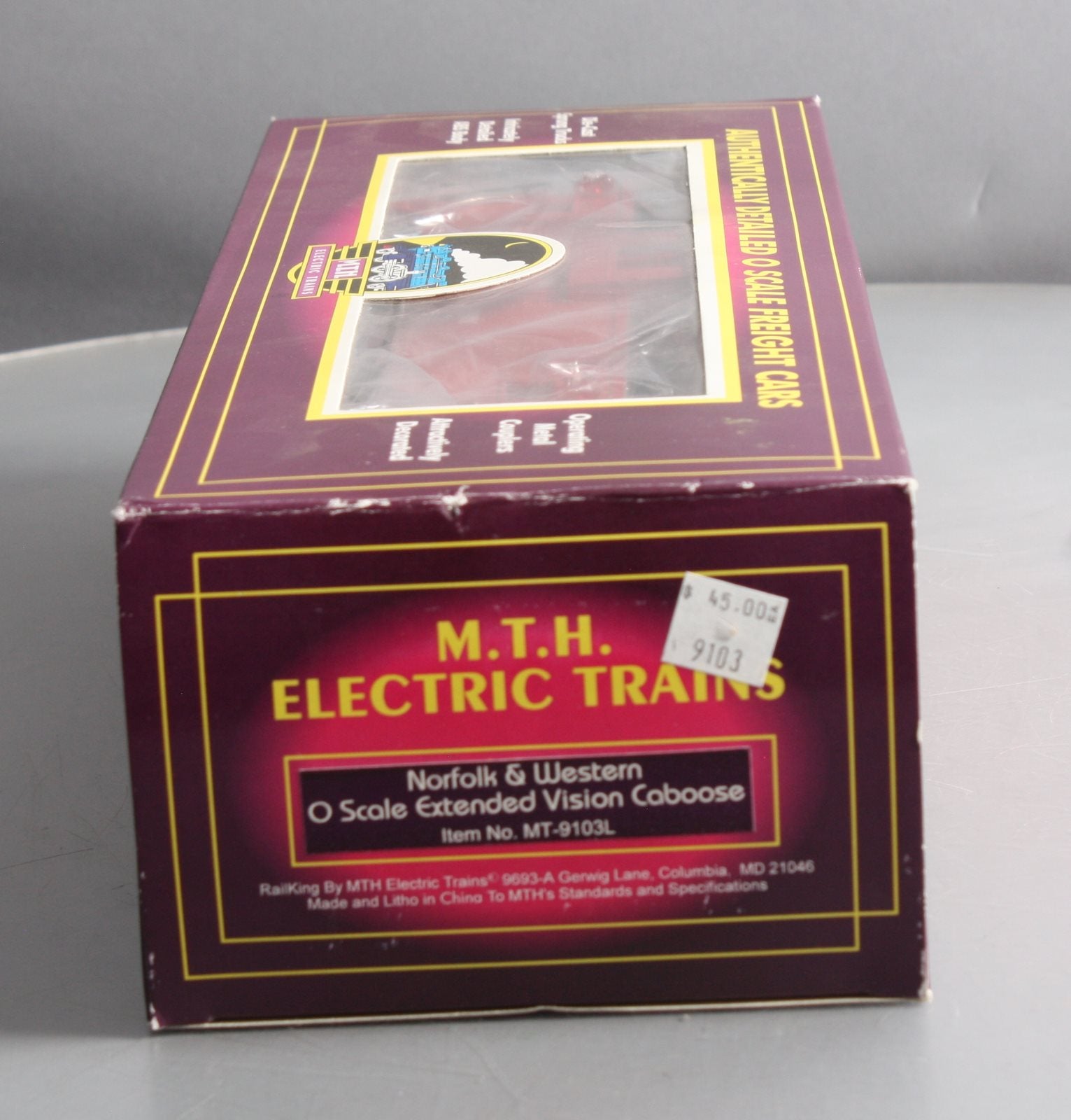 MTH 20-9103 O Norfolk and Western Extended Vision Caboose #562624 LN/Box