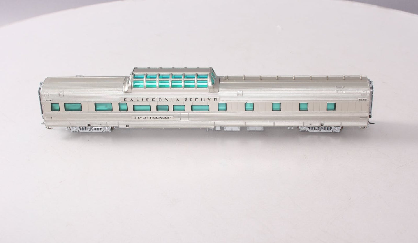 Broadway Limited 1501 HO CB&Q Silver Roundup California Zephyr Vista Dome #252