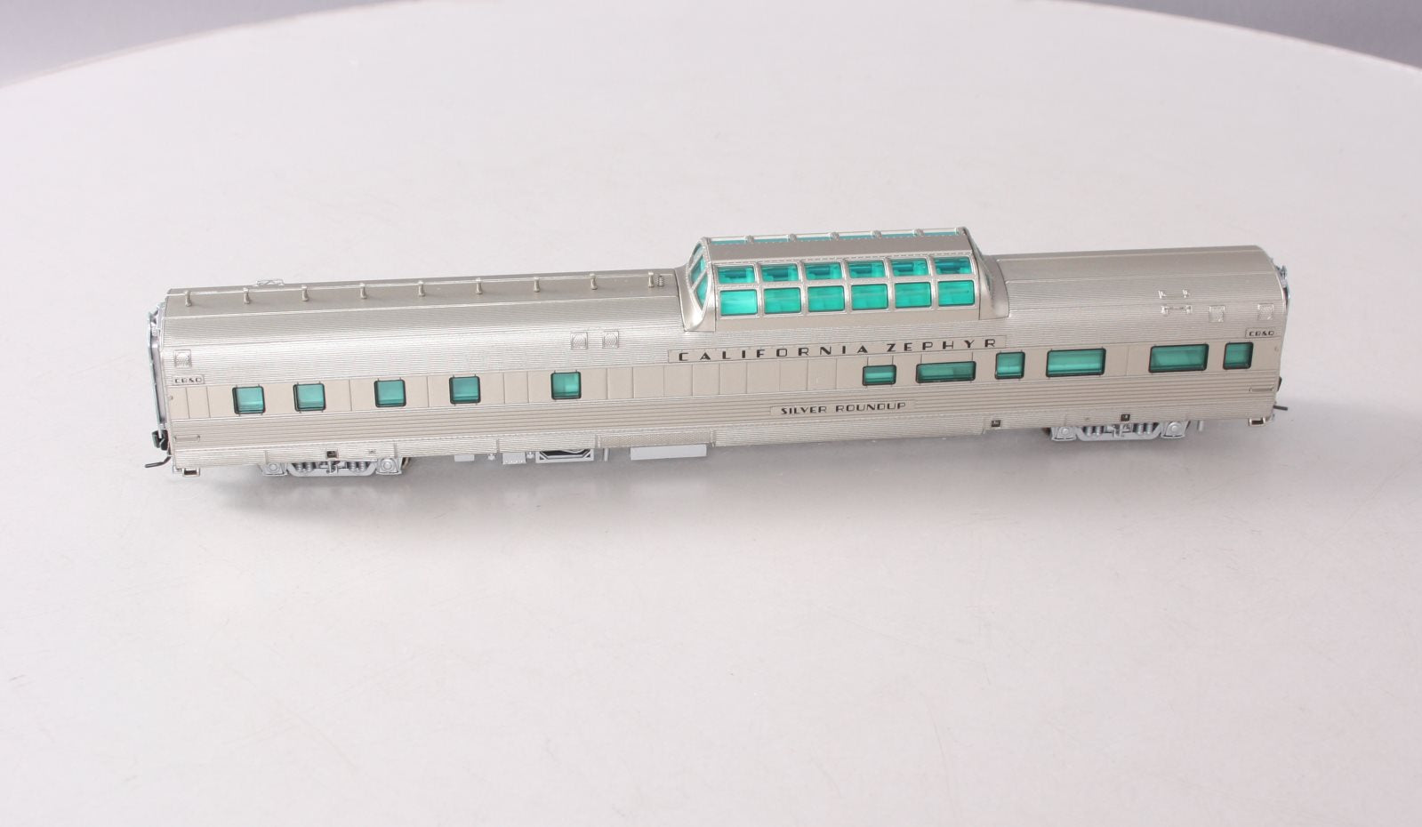 Broadway Limited 1501 HO CB&Q Silver Roundup California Zephyr Vista Dome #252