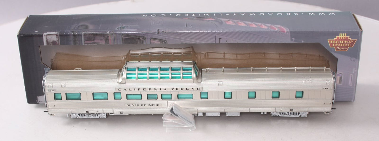 Broadway Limited 1501 HO CB&Q Silver Roundup California Zephyr Vista Dome #252