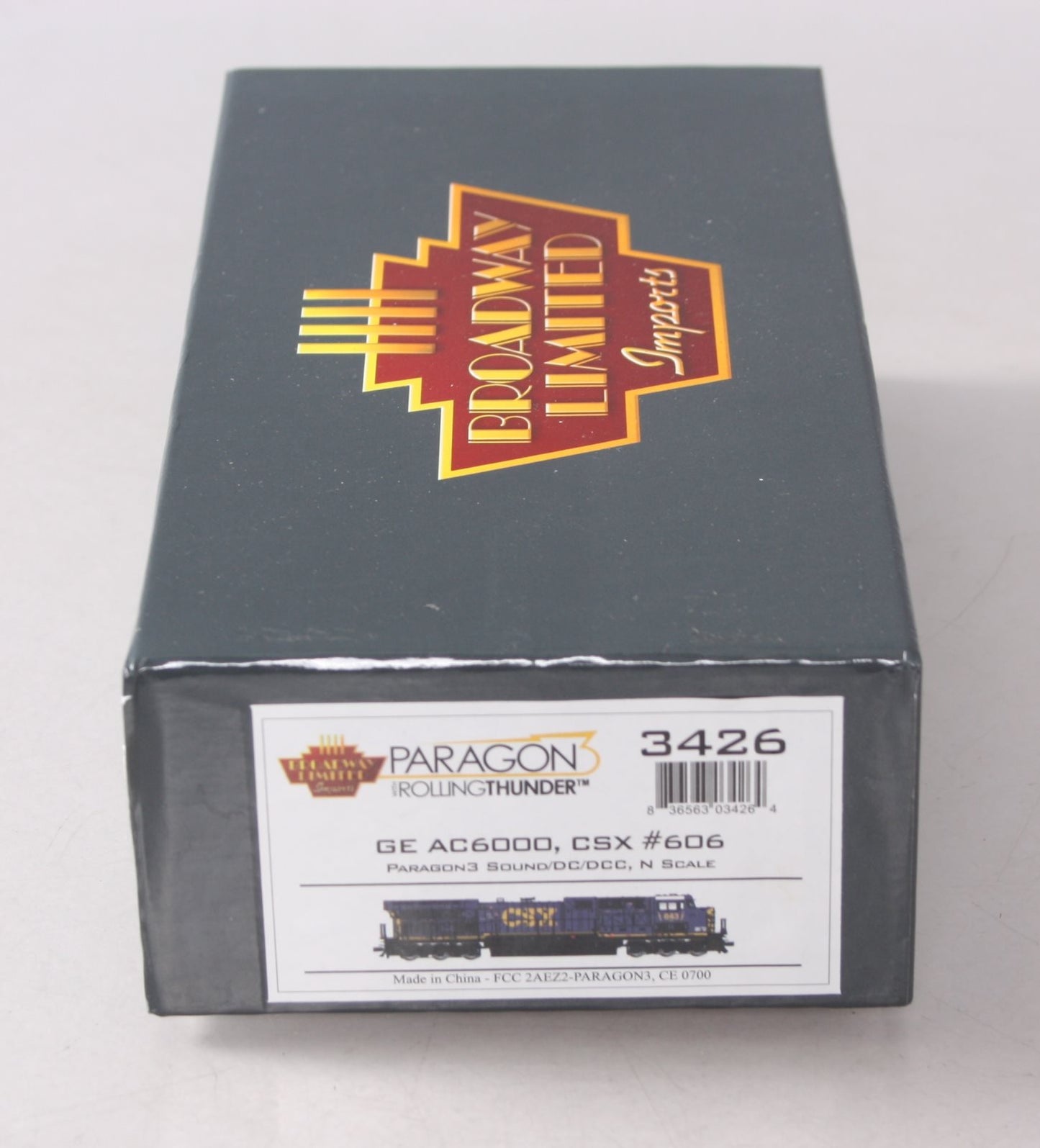 Broadway Limited 3426 N CSX GE AC6000 Diesel Loco Paragon3 Sound/DC/DCC #606