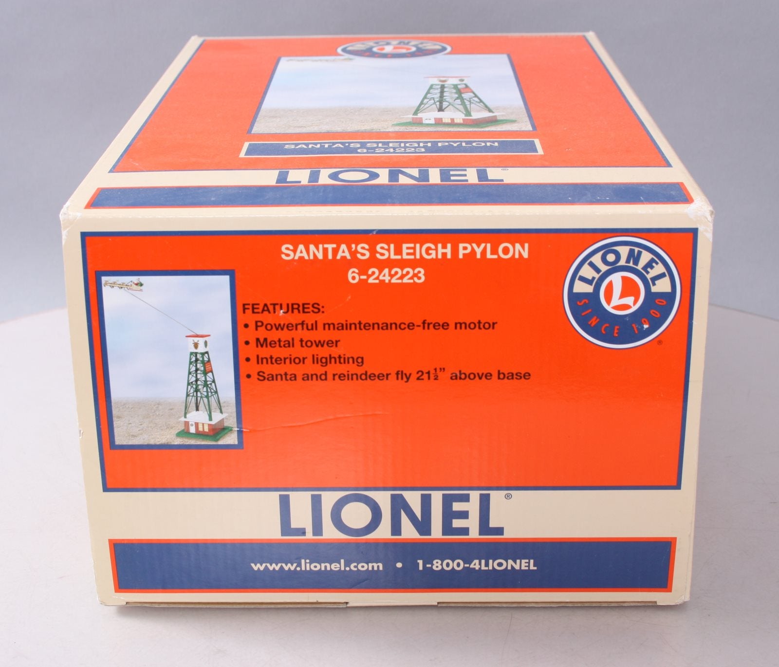 Lionel 6-24223 Santa‘s Operating Flying Sleigh Pylon LN/Box
